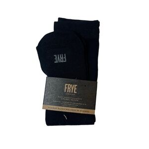 NWT Frye Black Boot Socks 2 Pairs Bamboo Blend Root Sock Size 5-10 Womens